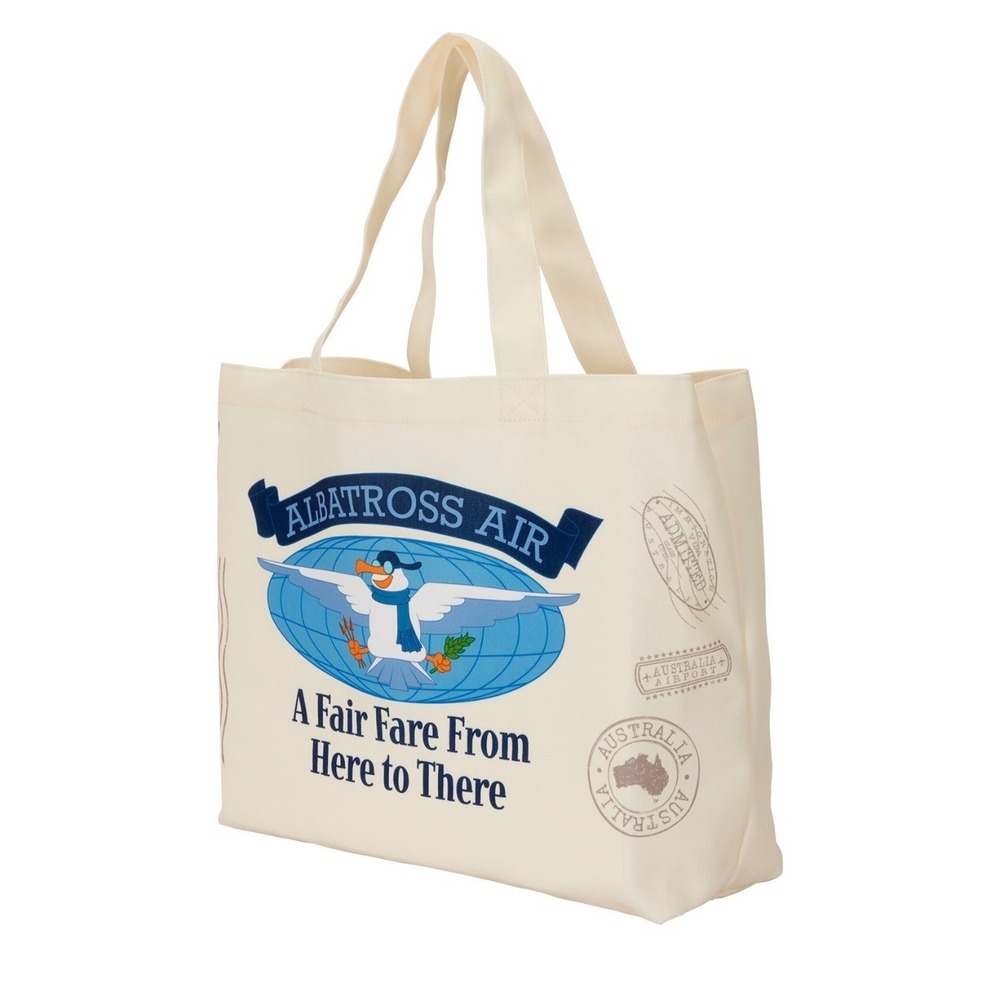 Loungefly Disney Rescuers Down Under Albatross Air Oversized Canvas Tote Bag NWT - Picture 2 of 3